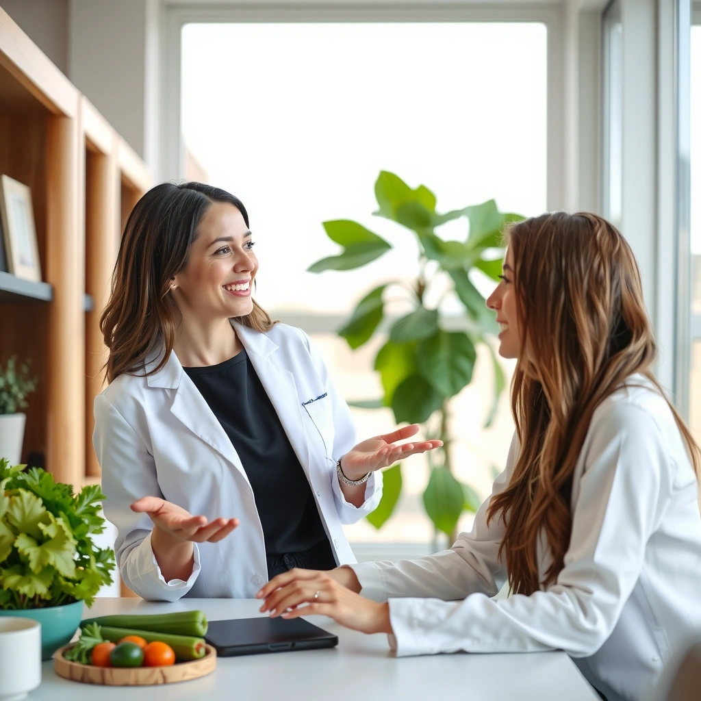 Ernährungsberaterin im Gespräch